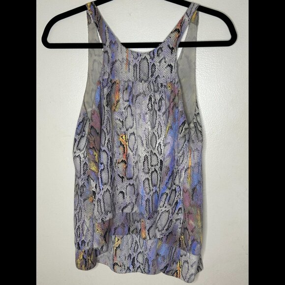 RACHEL Rachel Roy Gorgeous Purple Rainbow Snakeskin Tank Top Size XS - Picture 4 of 4